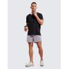 imageCRZ YOGA Mens FourWay Stretch Workout Shorts  5 Soft Durable for Casual Athletic with PocketsGull Gray