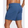 imageCRZ YOGA Mens FourWay Stretch Workout Shorts  5 Soft Durable for Casual Athletic with PocketsPitch Blue