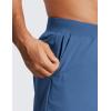 imageCRZ YOGA Mens FourWay Stretch Workout Shorts  5 Soft Durable for Casual Athletic with PocketsPitch Blue