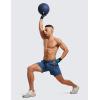 imageCRZ YOGA Mens FourWay Stretch Workout Shorts  5 Soft Durable for Casual Athletic with PocketsPitch Blue