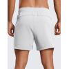 imageCRZ YOGA Mens FourWay Stretch Workout Shorts  5 Soft Durable for Casual Athletic with PocketsPlatinum Grey