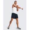 imageCRZ YOGA Mens FourWay Stretch Workout Shorts  5 Soft Durable for Casual Athletic with PocketsTrue Navy