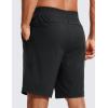 imageCRZ YOGA Mens FourWay Stretch Workout Shorts  9 Linerless Soft Durable for Casual Athletic with PocketsBlack