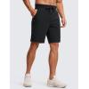 imageCRZ YOGA Mens FourWay Stretch Workout Shorts  9 Linerless Soft Durable for Casual Athletic with PocketsBlack