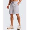 imageCRZ YOGA Mens FourWay Stretch Workout Shorts  9 Linerless Soft Durable for Casual Athletic with PocketsGull Gray