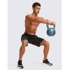 imageCRZ YOGA Mens Linerless Workout Shorts  9 Quick Dry for Running Sports Athletic Gym with PocketsBlack