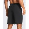 imageCRZ YOGA Mens Linerless Workout Shorts  9 Quick Dry for Running Sports Athletic Gym with PocketsBlack
