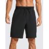 imageCRZ YOGA Mens Linerless Workout Shorts  9 Quick Dry for Running Sports Athletic Gym with PocketsBlack