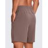 imageCRZ YOGA Mens Linerless Workout Shorts  9 Quick Dry for Running Sports Athletic Gym with PocketsBrown Rock