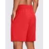 imageCRZ YOGA Mens Linerless Workout Shorts  9 Quick Dry for Running Sports Athletic Gym with PocketsDeep Red