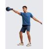 imageCRZ YOGA Mens Linerless Workout Shorts  9 Quick Dry for Running Sports Athletic Gym with PocketsElectric Blue