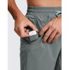 imageCRZ YOGA Mens Linerless Workout Shorts  9 Quick Dry for Running Sports Athletic Gym with PocketsGrey Sage