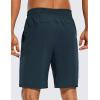 imageCRZ YOGA Mens Linerless Workout Shorts  9 Quick Dry for Running Sports Athletic Gym with PocketsInk Blue