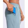 imageCRZ YOGA Mens Linerless Workout Shorts  9 Quick Dry for Running Sports Athletic Gym with PocketsLight Grayish Blue