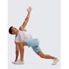imageCRZ YOGA Mens Linerless Workout Shorts  9 Quick Dry for Running Sports Athletic Gym with PocketsLight Grayish Blue