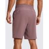 imageCRZ YOGA Mens Linerless Workout Shorts  9 Quick Dry for Running Sports Athletic Gym with PocketsMauve