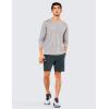 imageCRZ YOGA Mens Linerless Workout Shorts  9 Quick Dry for Running Sports Athletic Gym with PocketsMelanite
