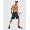 imageCRZ YOGA Mens Linerless Workout Shorts  9 Quick Dry for Running Sports Athletic Gym with PocketsTrue Navy