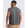 imageCRZ YOGA Mens Mesh Workout Tank Tops Quick Dry Breathable Running Athletic Training Sleeveless Muscle ShirtsDark Carbon