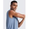 imageCRZ YOGA Mens Mesh Workout Tank Tops Quick Dry Breathable Running Athletic Training Sleeveless Muscle ShirtsSlate Blue