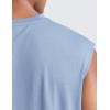 imageCRZ YOGA Mens Mesh Workout Tank Tops Quick Dry Breathable Running Athletic Training Sleeveless Muscle ShirtsSlate Blue