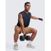 imageCRZ YOGA Mens Mesh Workout Tank Tops Quick Dry Breathable Running Athletic Training Sleeveless Muscle ShirtsTrue Navy