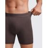 imageCRZ YOGA Mens UltraSoft Modal Boxer Briefs 5quot  Double Lined Comfort Moisture Wicking Breathable Stretch Underwear 3PackBlackBlueBrown