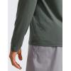 imageCRZ YOGA Pima Cotton Long Sleeve Shirts for Men Crew Neck Basic Casual TShirts Breathable Workout Comfort TopsGrey Sage