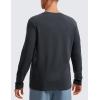 imageCRZ YOGA Pima Cotton Long Sleeve Shirts for Men Crew Neck Basic Casual TShirts Breathable Workout Comfort TopsMysterious Grey