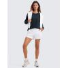 imageCRZ YOGA Pima Cotton Long Sleeve Shirts for Women Crew Neck Casual Fall Tops Basic Soft Workout Yoga Loose TShirtTrue Navy
