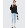 imageCRZ YOGA Pima Cotton Long Sleeve Workout Shirts for Women Loose Fit Athletic Yoga TShirts Casual Boat Neck Fall TopsBlack