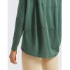 imageCRZ YOGA Pima Cotton Long Sleeve Workout Shirts for Women Loose Fit Athletic Yoga TShirts Casual Boat Neck Fall TopsGraphite Green