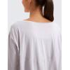 imageCRZ YOGA Pima Cotton Long Sleeve Workout Shirts for Women Loose Fit Athletic Yoga TShirts Casual Boat Neck Fall TopsIced Iris