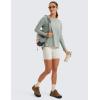imageCRZ YOGA Pima Cotton Long Sleeve Workout Shirts for Women Loose Fit Athletic Yoga TShirts Casual Boat Neck Fall TopsJade Grey