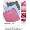 imageCRZ YOGA Pima Cotton Long Sleeve Workout Shirts for Women Loose Fit Athletic Yoga TShirts Casual Boat Neck Fall TopsStrong Blue