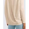 imageCRZ YOGA Pima Cotton Long Sleeve Workout Shirts for Women Loose Fit Athletic Yoga TShirts Casual Boat Neck Fall TopsWhite Opal