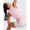 imageCRZ YOGA Pima Cotton Scoop Neck Tank Racerback Workout Tops for Women Soft Casual Basic Sleeveless Shirts Strawberry Pink Medium