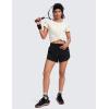 imageCRZ YOGA Pima Cotton Womens Short Sleeve Shirt Loose Yoga TShirt Casual TopsIce GreyWhite