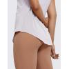 imageCRZ YOGA Pima Cotton Womens Short Sleeve Shirt Loose Yoga TShirt Casual TopsIced Iris