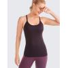imageCRZ YOGA Seamless Workout Tank Tops for Women Racerback Athletic Camisole Sports Shirts with Built in BraArctic Plum