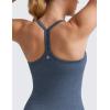 imageCRZ YOGA Seamless Workout Tank Tops for Women Racerback Athletic Camisole Sports Shirts with Built in BraGrayblue