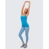 imageCRZ YOGA Seamless Workout Tank Tops for Women Racerback Athletic Camisole Sports Shirts with Built in BraMadagascar Blue