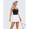 imageCRZ YOGA Seamless Workout Tank Tops for Women Racerback Athletic Camisole Sports Shirts with Built in BraTrue Navy