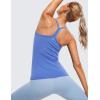 imageCRZ YOGA Seamless Workout Tank Tops for Women Racerback Athletic Camisole Sports Shirts with Built in BraWild Indigo