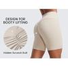 imageCRZ YOGA Secretsculpt Womens Butterlift High Waist Scrunch Butt Biker Shorts 6 Inches  No Front Seam Workout Gym BootyMojave Tan