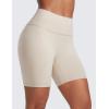 imageCRZ YOGA Secretsculpt Womens Butterlift High Waist Scrunch Butt Biker Shorts 6 Inches  No Front Seam Workout Gym BootyMojave Tan