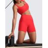 imageCRZ YOGA Secretsculpt Womens Butterlift High Waist Scrunch Butt Biker Shorts with Pockets 5  No Front Seam Workout BootyDeep Red