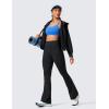 imageCRZ YOGA Secretsculpt Womens Butterlift Scrunch Butt Flare Leggings 31quot  No Front Seam High Waist Bootcut Yoga Pants BootyBlack