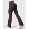 imageCRZ YOGA Secretsculpt Womens Butterlift Scrunch Butt Flare Leggings 31quot  No Front Seam High Waist Bootcut Yoga Pants BootyHot Fudge Brown