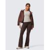 imageCRZ YOGA Secretsculpt Womens Butterlift Scrunch Butt Flare Leggings 31quot  No Front Seam High Waist Bootcut Yoga Pants BootyHot Fudge Brown